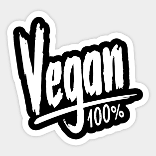 100% VEGAN Sticker